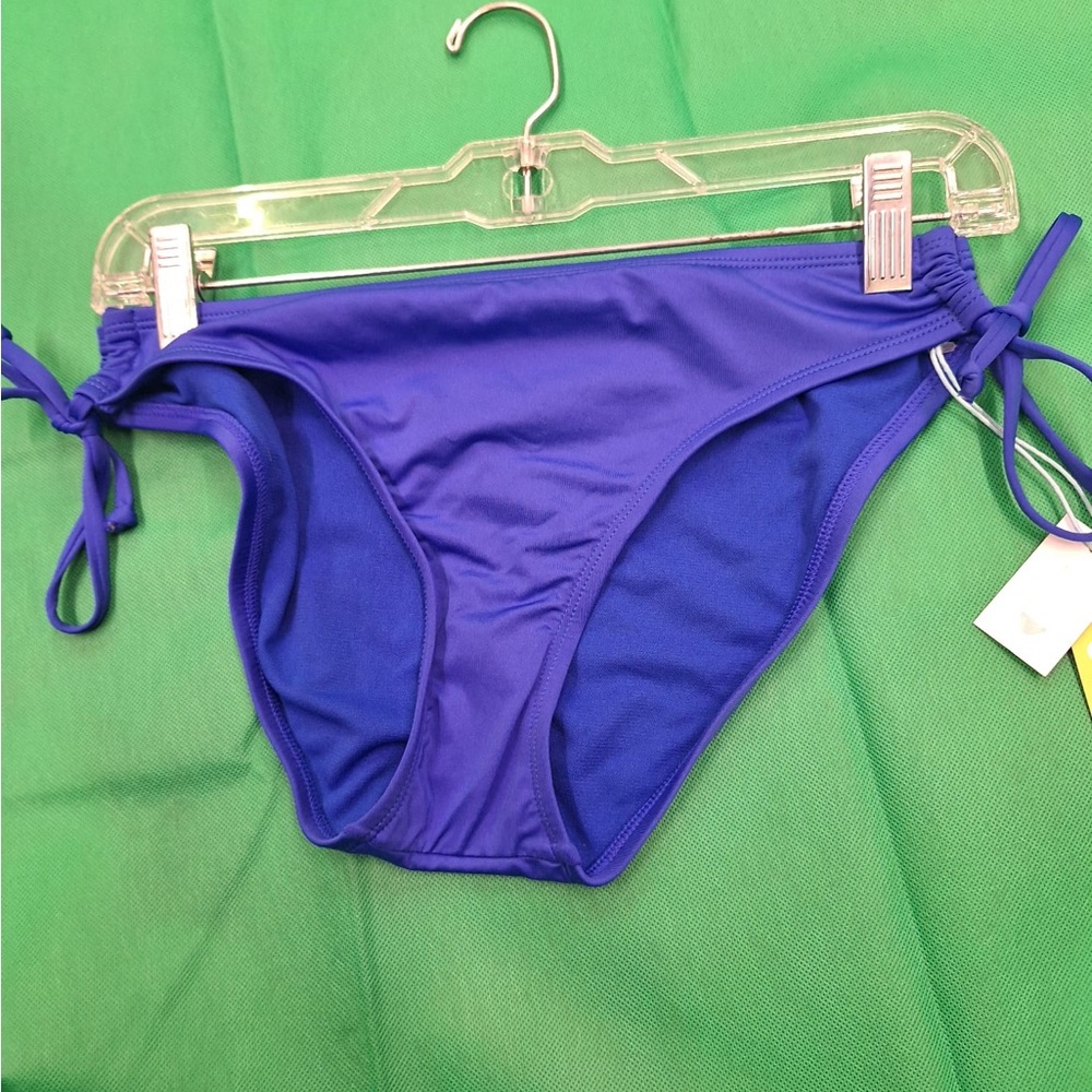 NWT Bright Blue Bikini Bottom with Side Ties